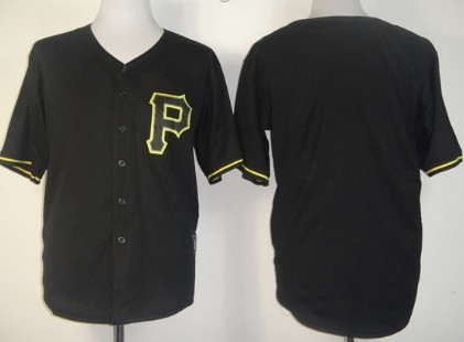 Men's Pittsburgh Pirates Customized Black Fashion Jersey