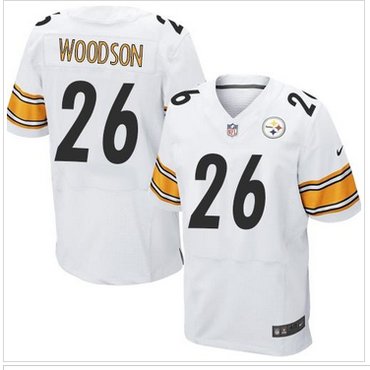 Men's Pittsburgh Steelers #26 Rod Woodson White Retired Player NFL Nike Elite Jersey.png