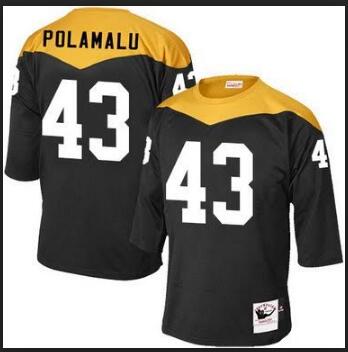 Men-27s-Pittsburgh-Steelers--2343-Troy-Polamalu-Black-Retired-Player-1967-Home-Throwback-NFL-Jersey