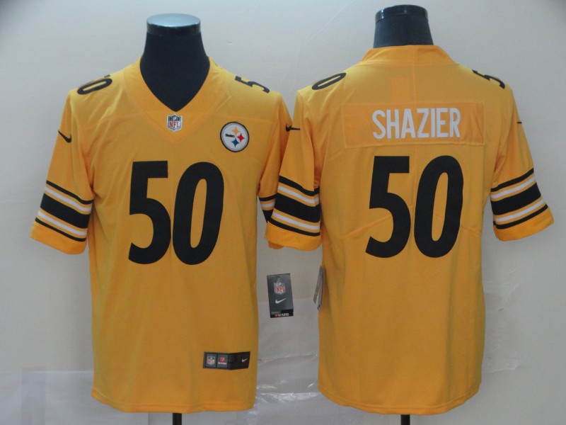 Men's Pittsburgh Steelers #50 Ryan Shazier Nike Gold Inverted Legend Jersey