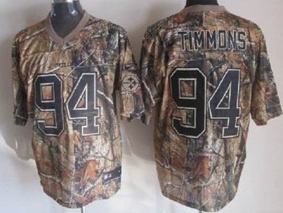 Men's Pittsburgh Steelers #94 Lawrence Timmons Camo Nik Elite Jersey