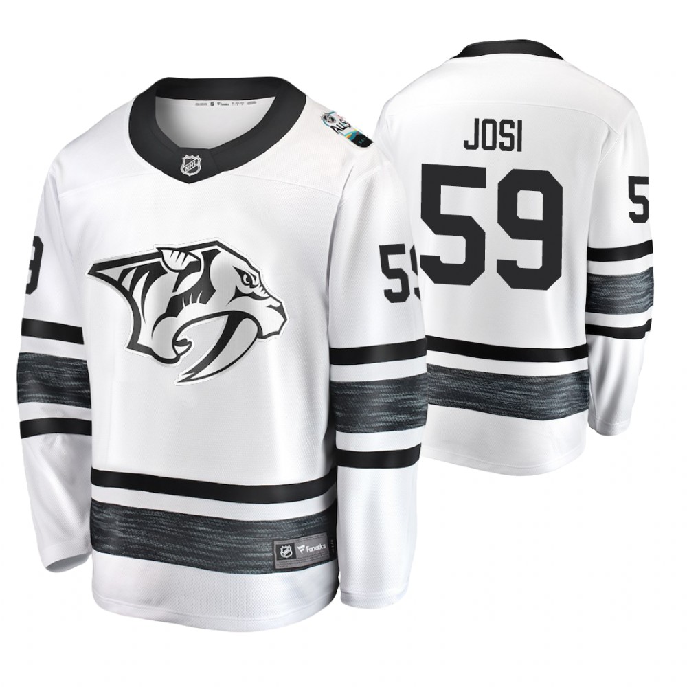 Men's Predators #59 Roman Josi White 2019 NHL All-Star Jersey