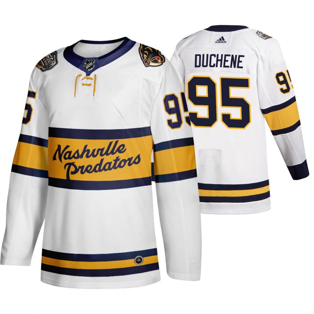 Men's Predators #95 Matt Duchene 2020 Winter Classic Jersey - White