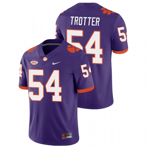 Men's Purple Clemson Tigers Mason Trotter College Football Playoff Game Jersey