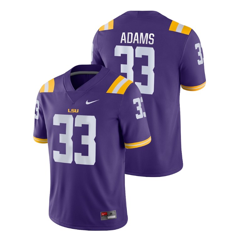 Men's Purple Nike Jamal Adams Game LSU Tigers College Football Jersey