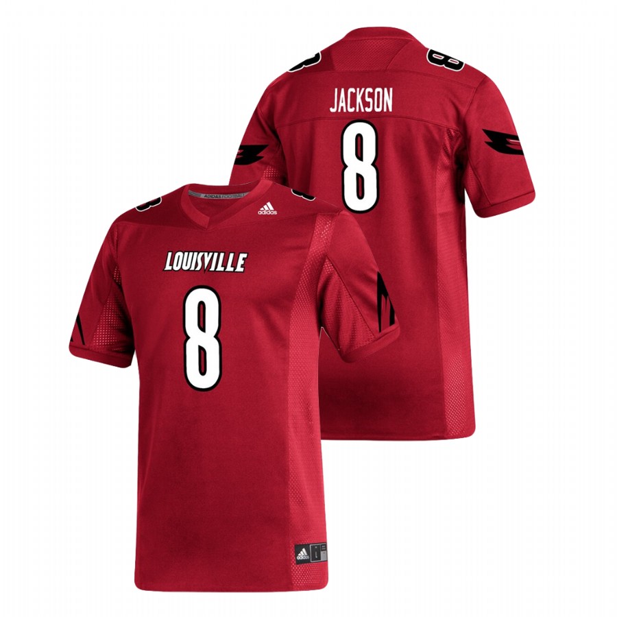 Men's Red Adidas Lamar Jackson Louisville Cardinals Alumni Football Replica Jersey
