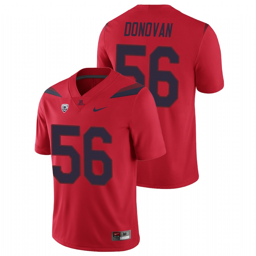 Men's Red Arizona Wildcats Josh Donovan College Football Alternate Game Jersey