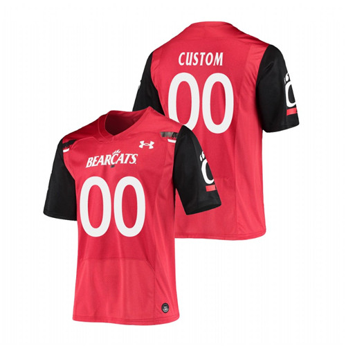 Men's Red Cincinnati Bearcats Custom Replica Football Jersey