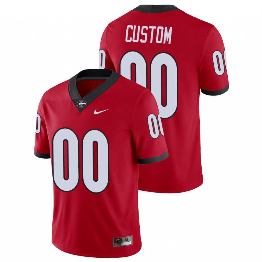Men's Red Georgia Bulldogs Custom College Football Alumni Player Jersey