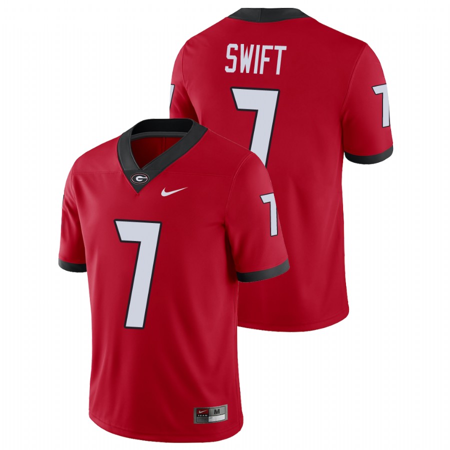 Men's Red Georgia Bulldogs D'Andre Swift College Football Alumni Player Jersey