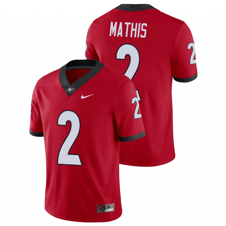 Men's Red Georgia Bulldogs D'Wan Mathis College Football Alumni Player Jersey