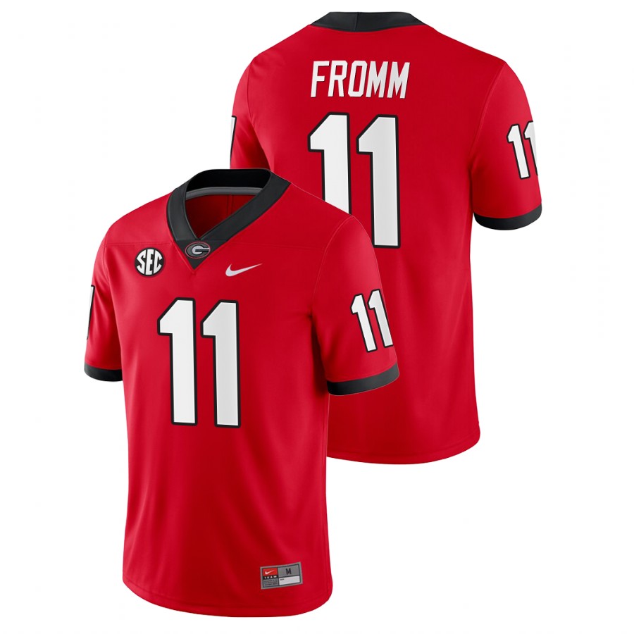 Men's Red Georgia Bulldogs Jake Fromm College Football Home Game Jersey