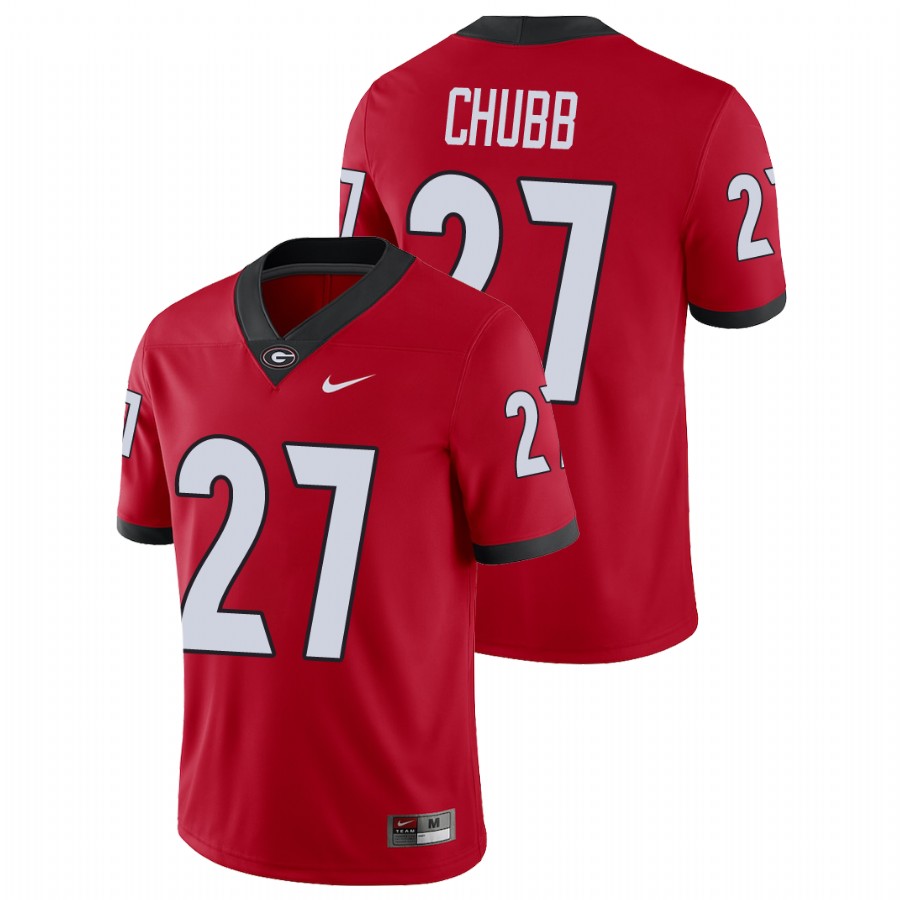 Men's Red Georgia Bulldogs Nick Chubb College Football Alumni Player Jersey