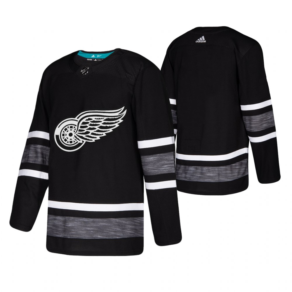 Men's Red Wings # Blank Black 2019 NHL All-Star Jersey