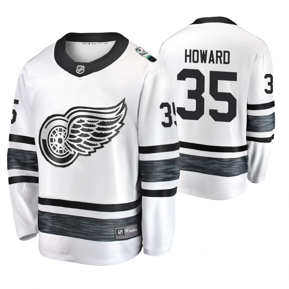 Men's Red Wings #35 Jimmy Howard White 2019 NHL All-Star Jersey