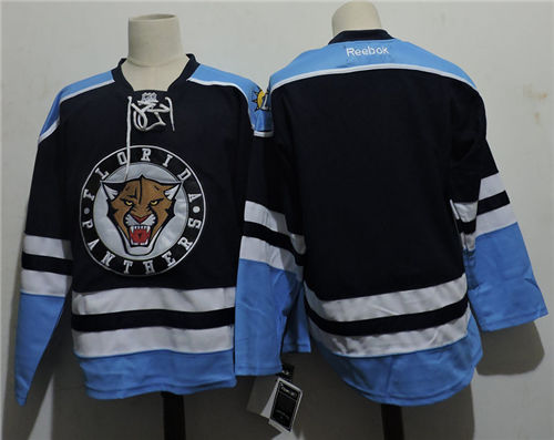 Men's Reebok Florida Panthers Blank Blue Third Hockey Jersey Size S-3XL Stitched