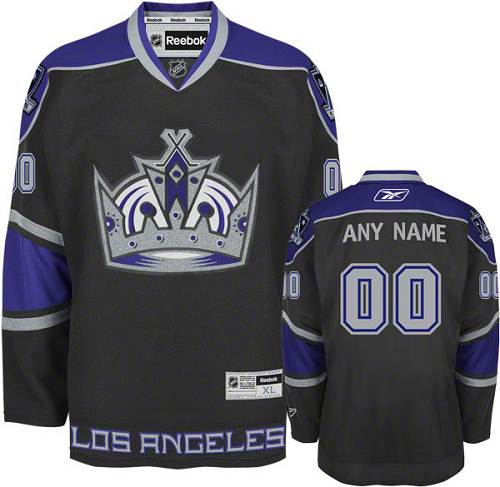 Men's Reebok Los Angeles Kings Customized Authentic Black Third NHL Jersey