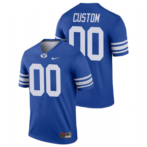 Men's Royal BYU Cougars Custom College Football Alumni Legend Jersey