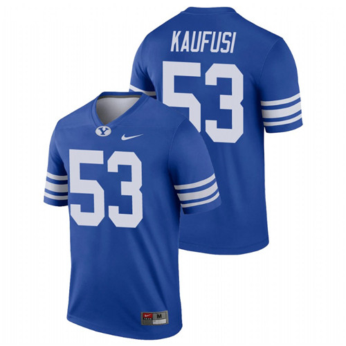 Men's Royal BYU Cougars Isaiah Kaufusi College Football Alumni Legend Jersey