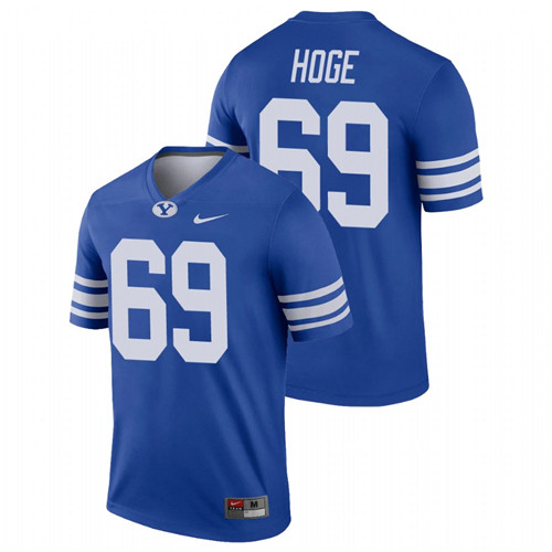Men's Royal BYU Cougars Tristen Hoge College Football Alumni Legend Jersey