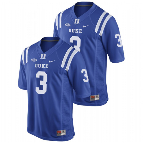 Men's Royal Duke Blue Devils Darrell Harding Jr. Replica Game Football Jersey