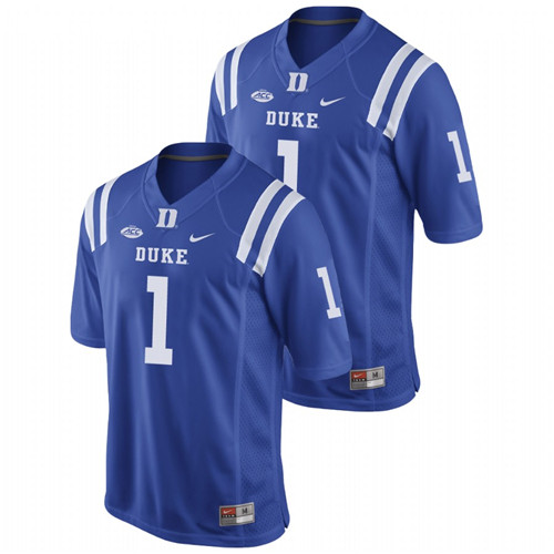 Men's Royal Duke Blue Devils Jontavis Robertson Replica Game Football Jersey