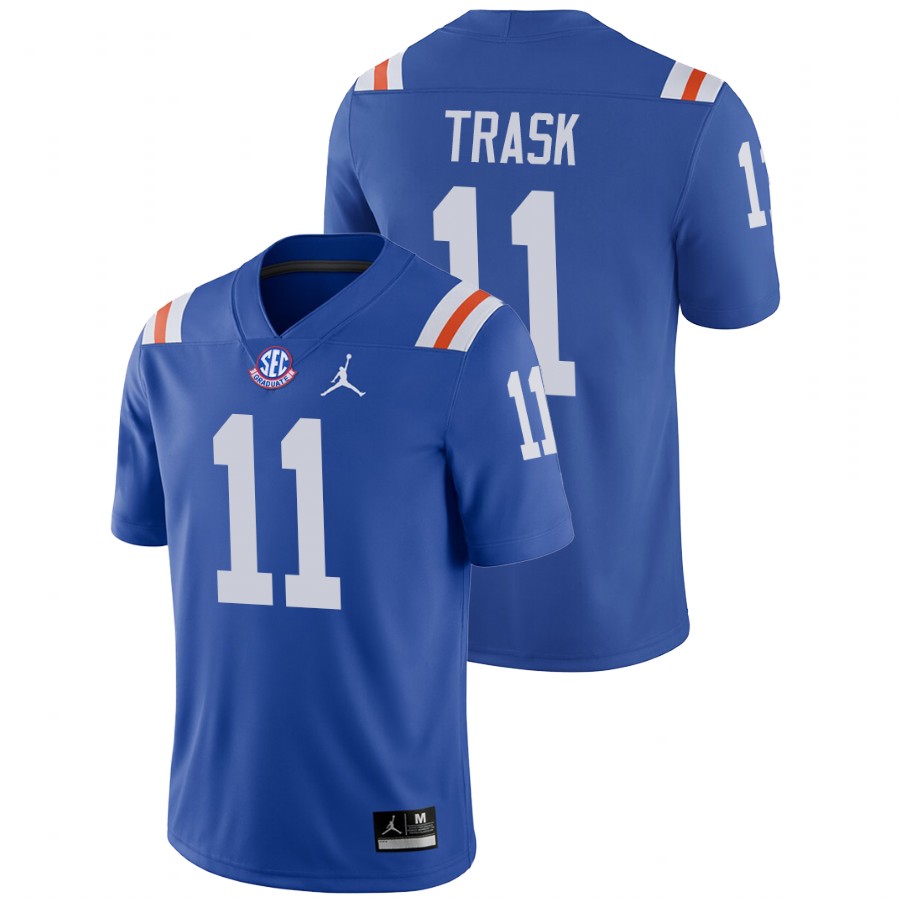 Men's Royal Florida Gators Kyle Trask College Football Game Jersey