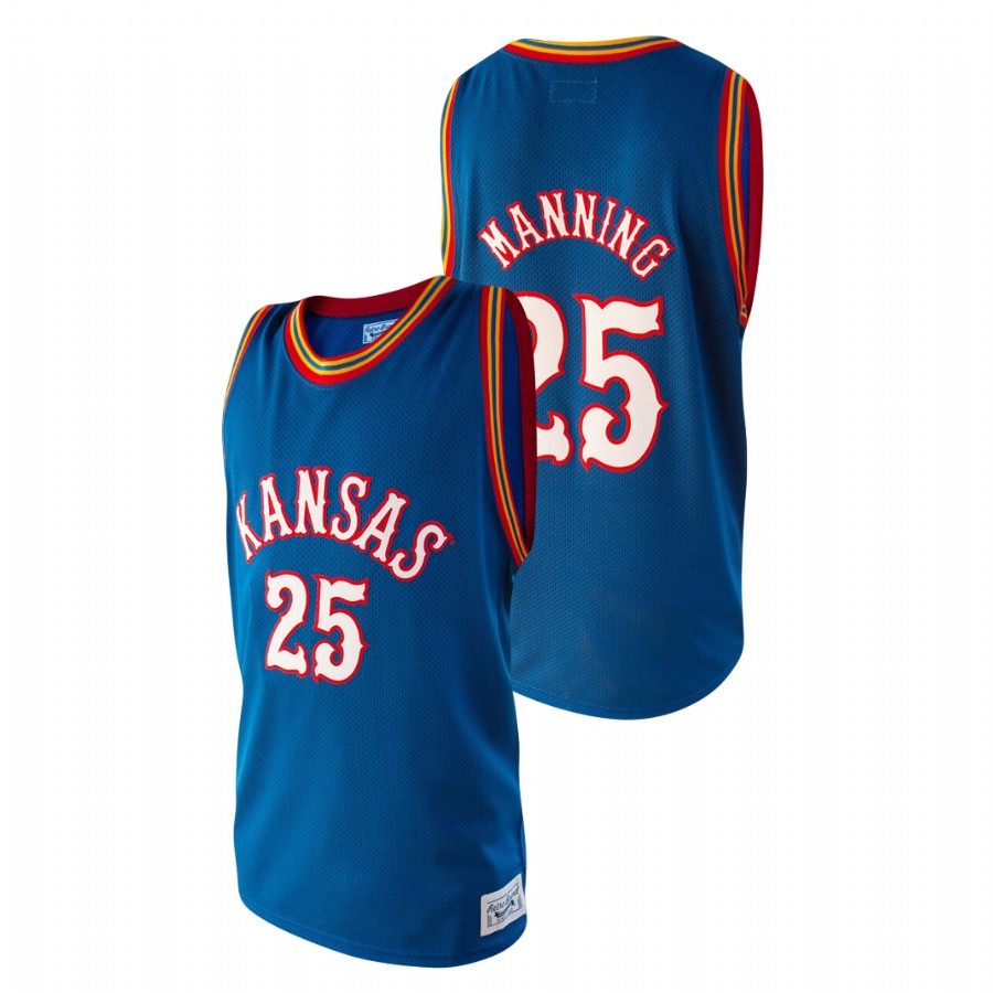 Men's Royal Kansas Jayhawks Danny Manning Alumni Basketball Jersey