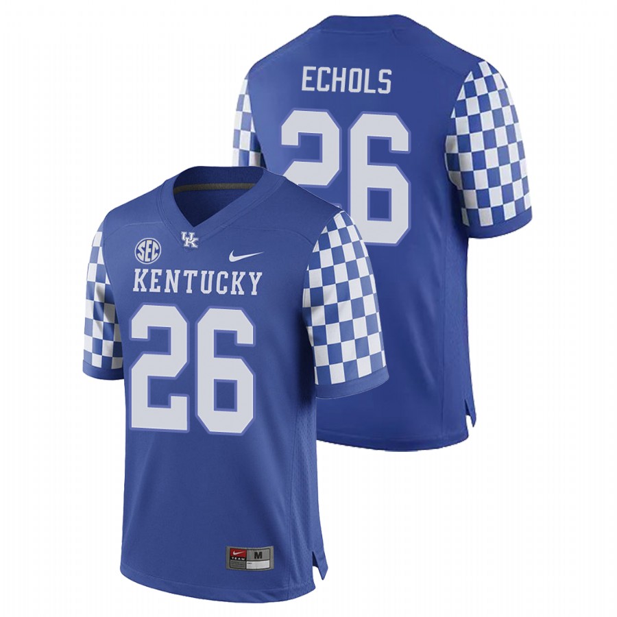 Men's Royal Kentucky Wildcats Brandin Echols College Football Game Jersey
