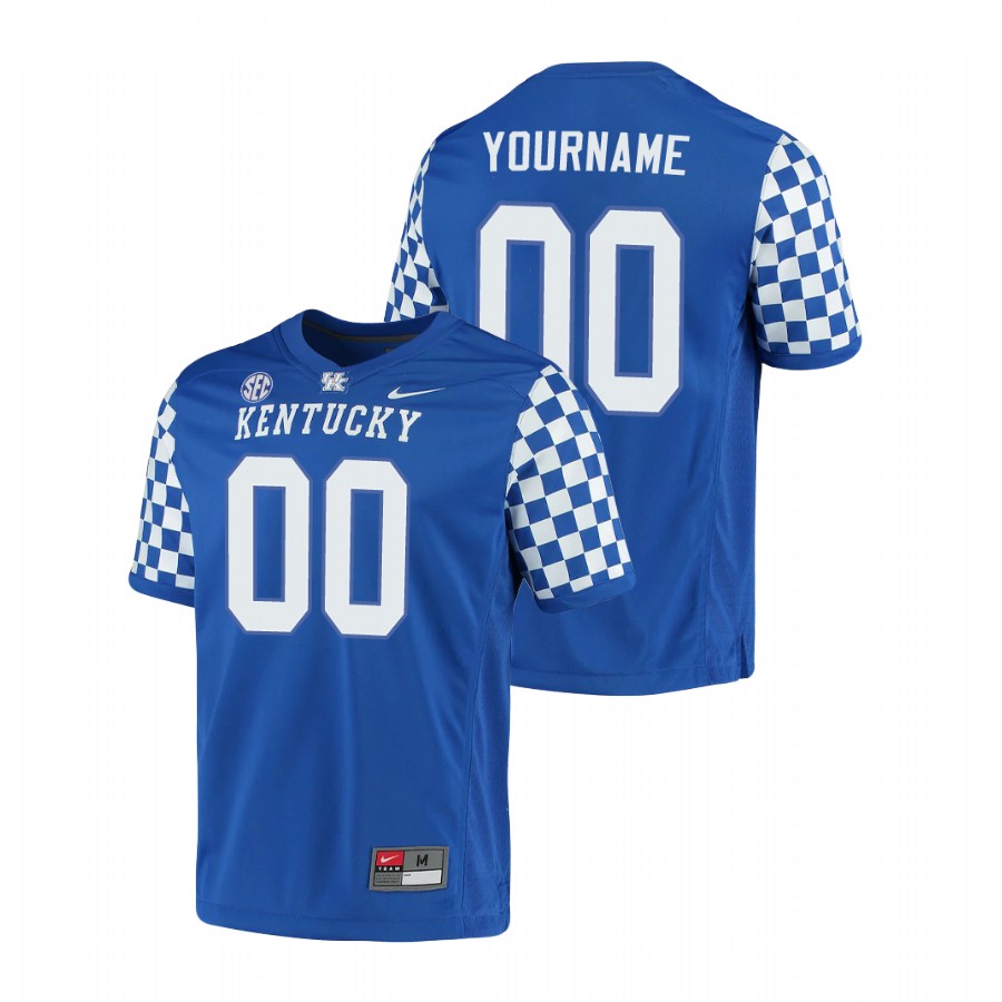 Men's Royal Kentucky Wildcats Custom Game Jersey