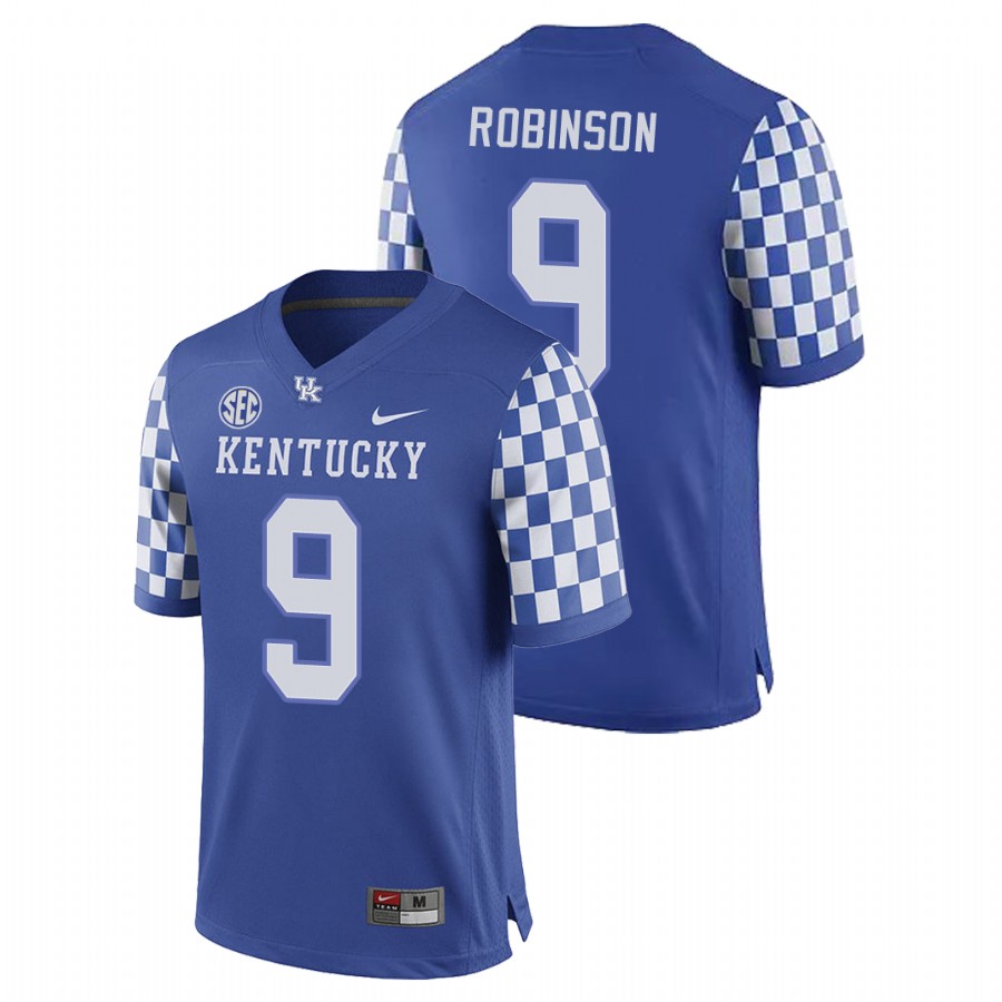 Men's Royal Kentucky Wildcats Davonte Robinson College Football Game Jersey