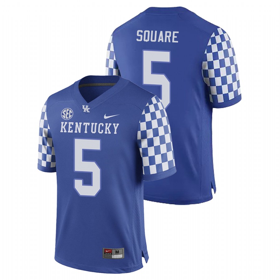 Men's Royal Kentucky Wildcats DeAndre Square College Football Game Jersey