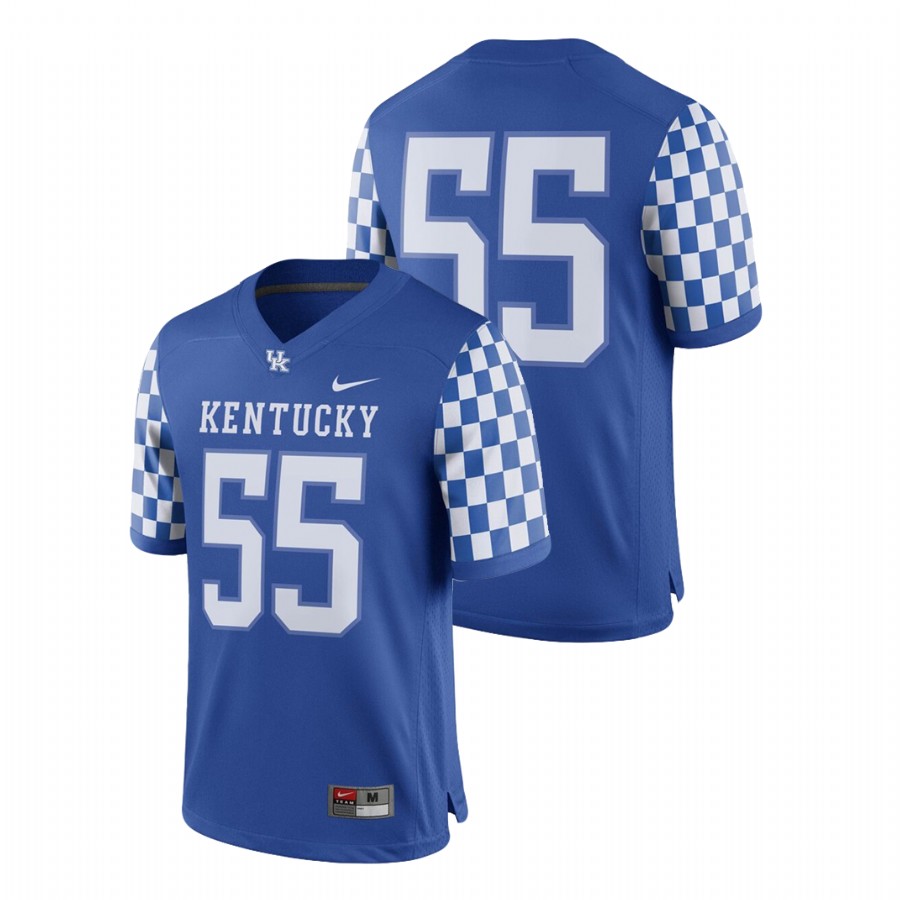 Men's Royal Nike Game Kentucky Wildcats College Football Jersey