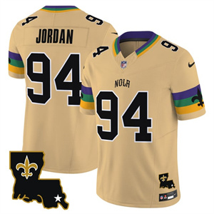 Men's Saints 2025 New Orleans City Vapor Limited Jersey - All Stitched Cameron Jordan  94