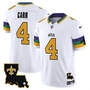 Men's Saints 2025 New Orleans City Vapor Limited Jersey - All Stitched Derek Carr
