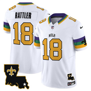 Men's Saints 2025 New Orleans City Vapor Limited Jersey - All Stitched Spencer Rattler