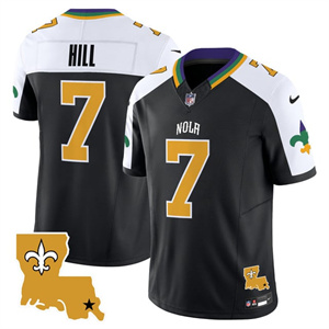 Men's Saints 2025 New Orleans City Vapor Limited Jersey - All Stitched Taysom Hill    7