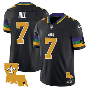 Men's Saints 2025 New Orleans City Vapor Limited Jersey - All Stitched Taysom Hill 7