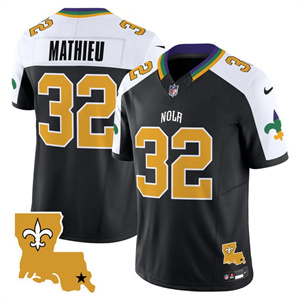 Men's Saints 2025 New Orleans City Vapor Limited Jersey - All Stitched Tyrann Mathieu    32
