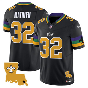 Men's Saints 2025 New Orleans City Vapor Limited Jersey - All Stitched Tyrann Mathieu 32