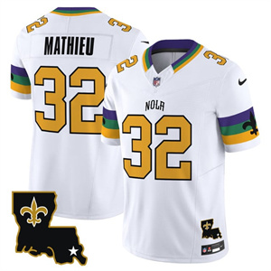 Men's Saints 2025 New Orleans City Vapor Limited Jersey - All Stitched Tyrann Mathieu