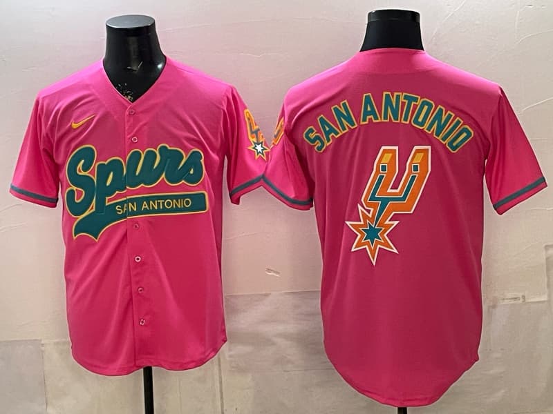 Men's San Antonio Spurs     Stitched  Baseball   Jersey