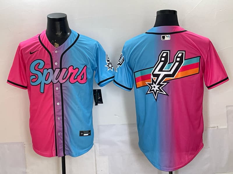 Men's San Antonio Spurs  BASEBALL Jersey