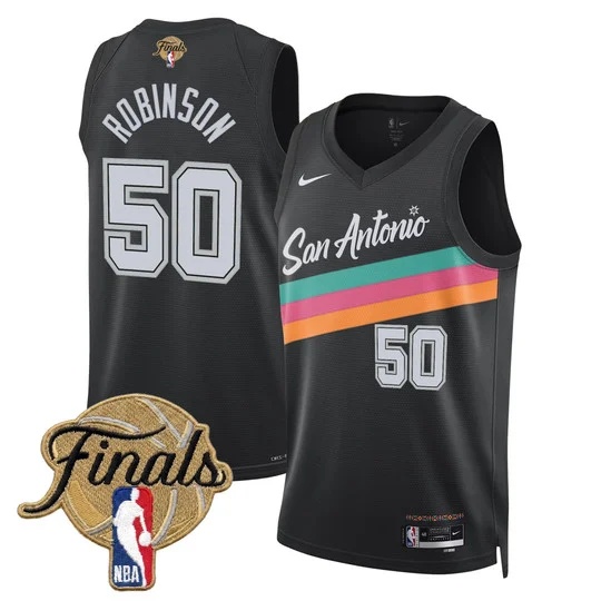 Men's San Antonio Spurs 2026 Finals Swingman Jersey - All Stitched David Robinson    50