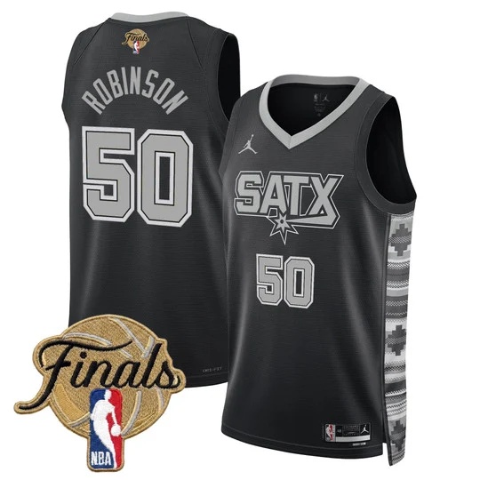 Men's San Antonio Spurs 2026 Finals Swingman Jersey - All Stitched David Robinson  50