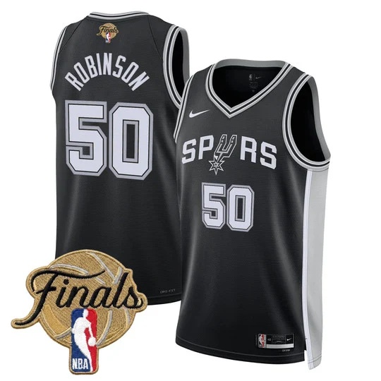 Men's San Antonio Spurs 2026 Finals Swingman Jersey - All Stitched David Robinson 50