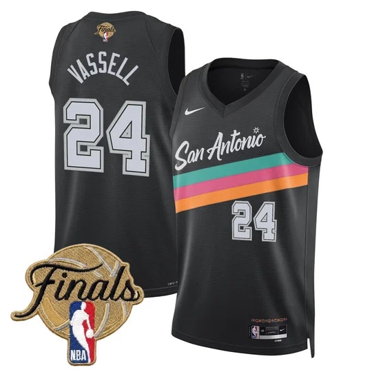 Men's San Antonio Spurs 2026 Finals Swingman Jersey - All Stitched Devin Vassell    24