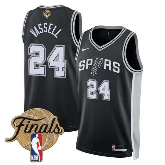Men's San Antonio Spurs 2026 Finals Swingman Jersey - All Stitched Devin Vassell24