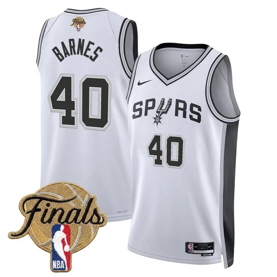 Men's San Antonio Spurs 2026 Finals Swingman Jersey - All Stitched Harrison  Barnes