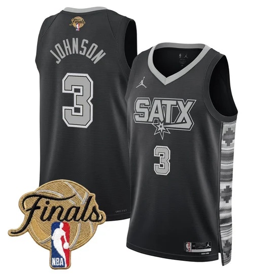 Men's San Antonio Spurs 2026 Finals Swingman Jersey - All Stitched Keldon Johnson  3